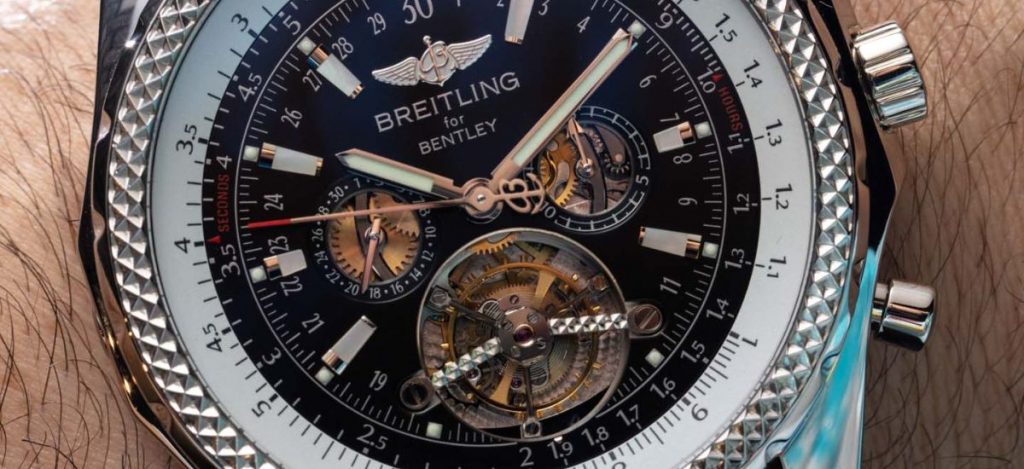 Breitling For Bentley Flying B Japanese Chronograph Watch in Brown