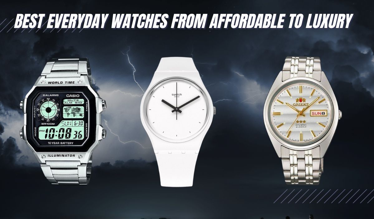 Buy American Exchange Men's Black Digital Watch with Assorted Stackable  Bracelets, Black, Medium, Classic at Amazon.in