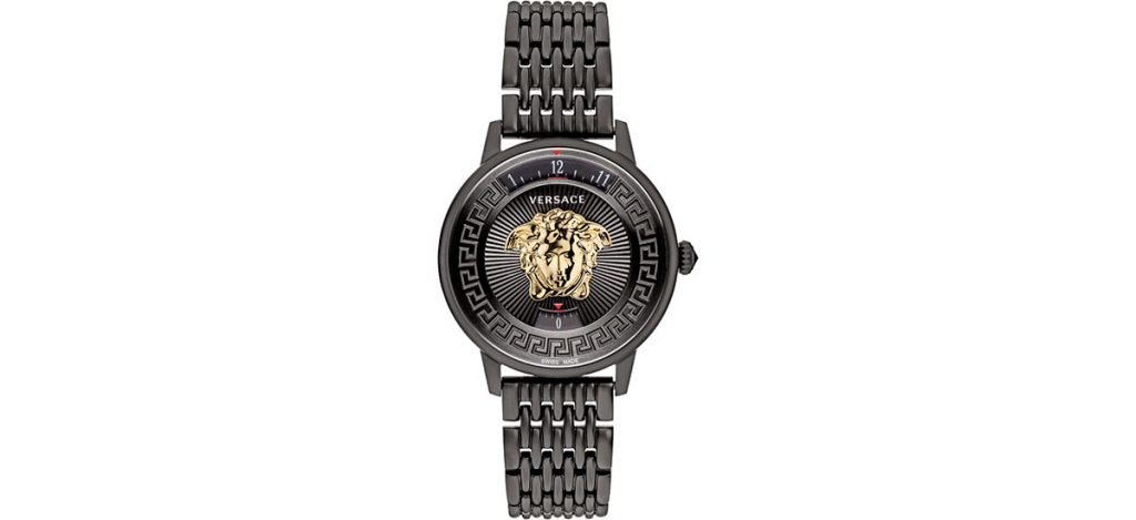 Amazon.com: Versace Womens Gold Tone Swiss Made Watch. V-Circle Logomania  Collection. High Fashion Adjustable Gold Bracelet. Featuring Medusa Head  Icon on Bracelet Lugs and Black Dial. : Clothing, Shoes & Jewelry