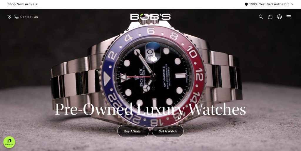 Bob's Watches Website