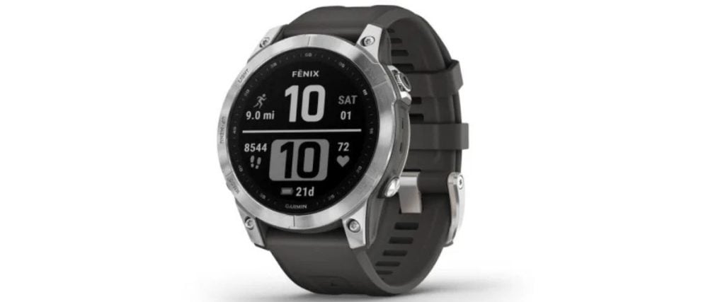 Garmin Fenix 7S Standard Edition Silver with Graphite Band