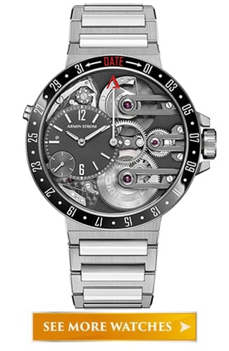 Armin Strom Dual Time Resonance Sapphire - Premium Swiss men's watch |  Define Watches